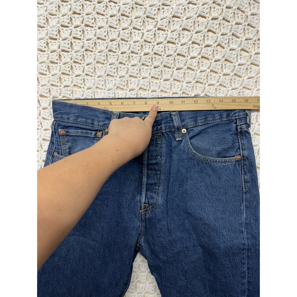Levis 501 '93 Mens Jeans Tag 32x30 Fits 32x29 Blue Denim Button Fly Straight